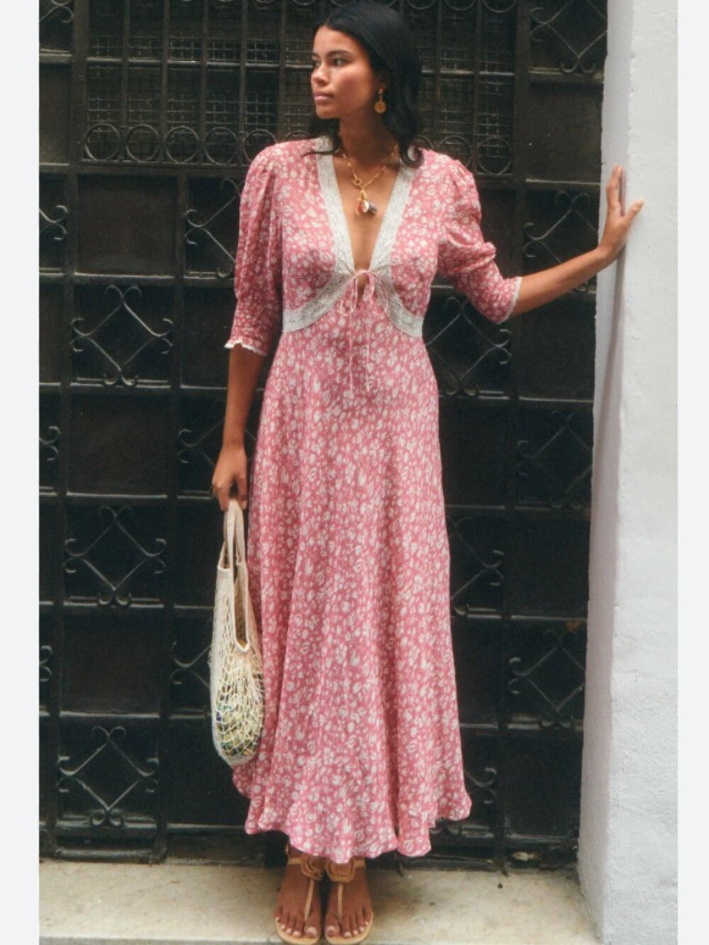 Pink Floral RIXO Amina Dress Size XS